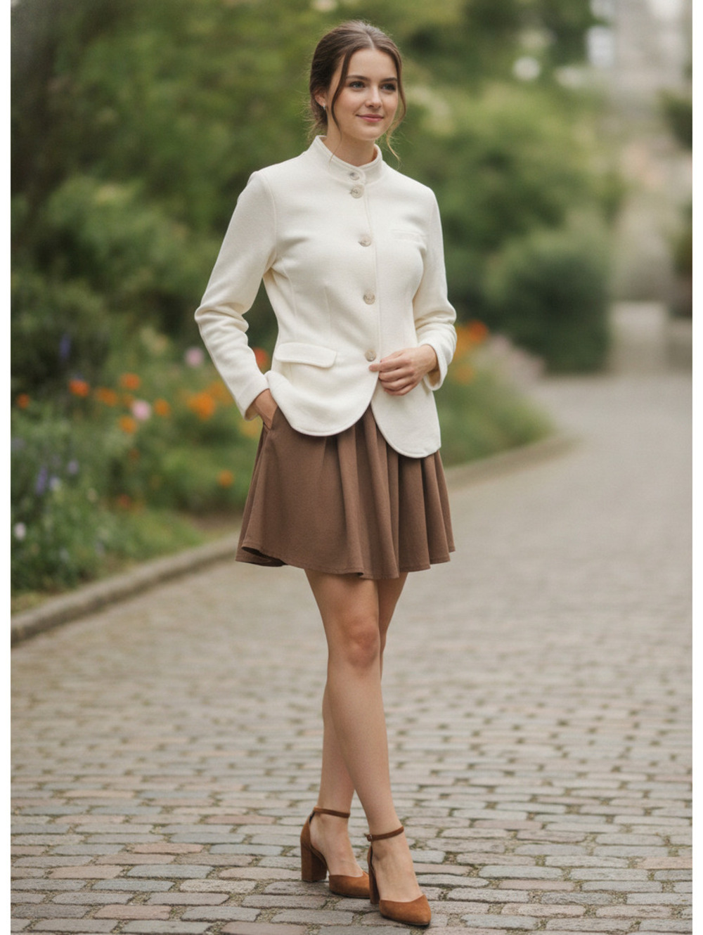 Banana Republic Women's Cream Button-Up Blazer Jacket Size Small